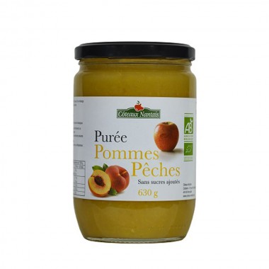 Purée pommes pêches