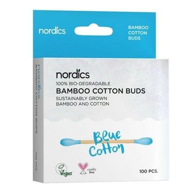 Cotons tiges en bambou - Bleu