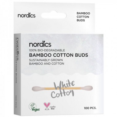 Cotons tiges en bambou - Blanc