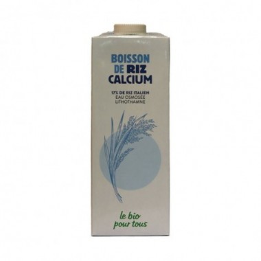 Boisson de riz calcium